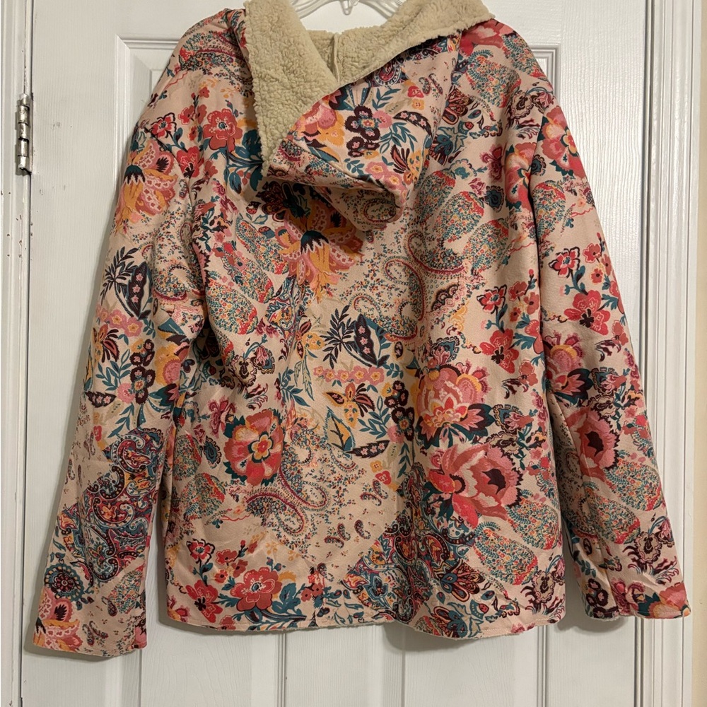 Floral Patterned Women's Jacket
